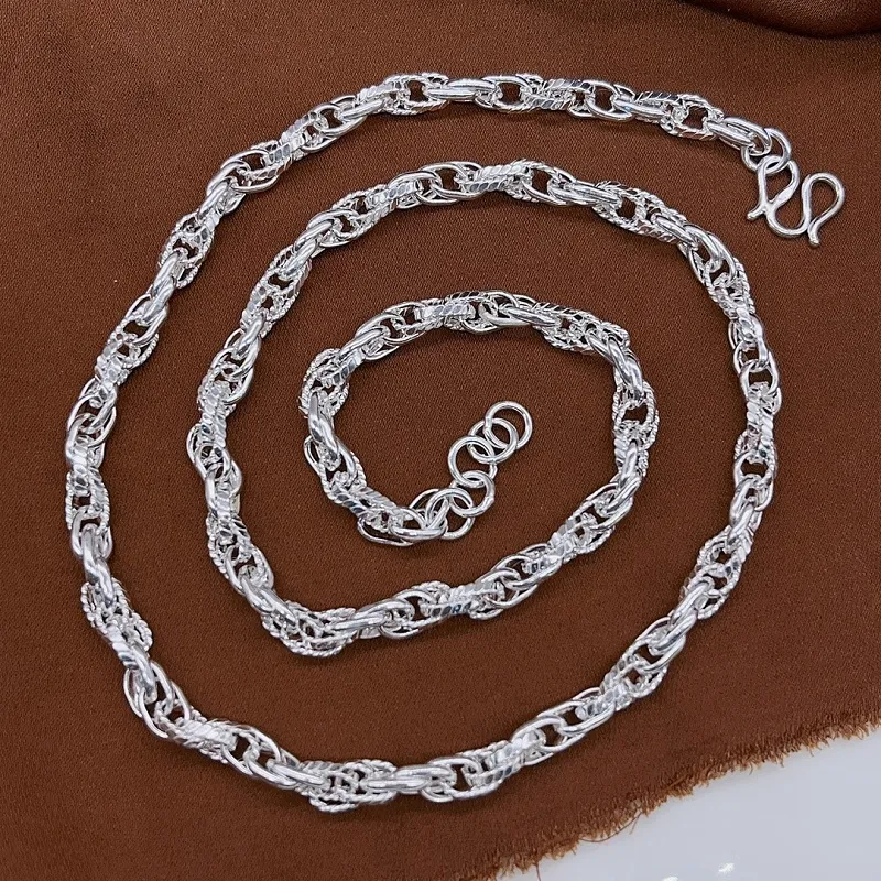 RURA S990 Fine Silver Necklaces Unisex Silver-5