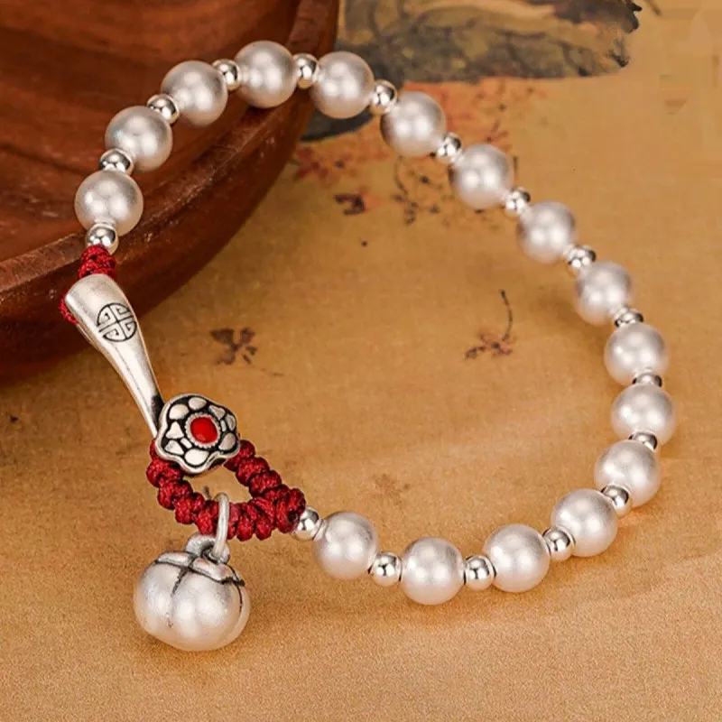RURA S999 Fine Silver Pure Silver Bracelets Women's Silver-2