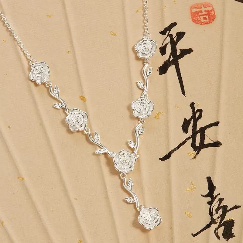 RURA S999 Fine Silver Necklaces Women's Silver-4
