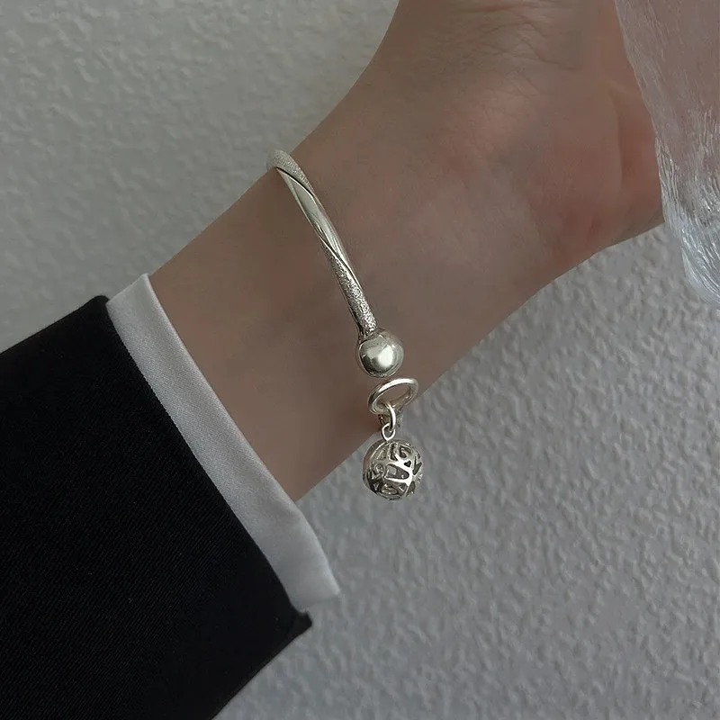RURA S999 Fine Silver Bangles Women's Silver-6