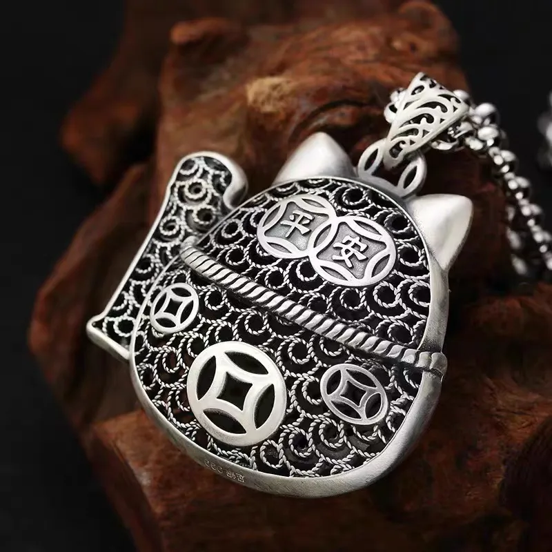 RURA 999 Fine Silver Sterling Silver Necklaces Unisex Silver-2