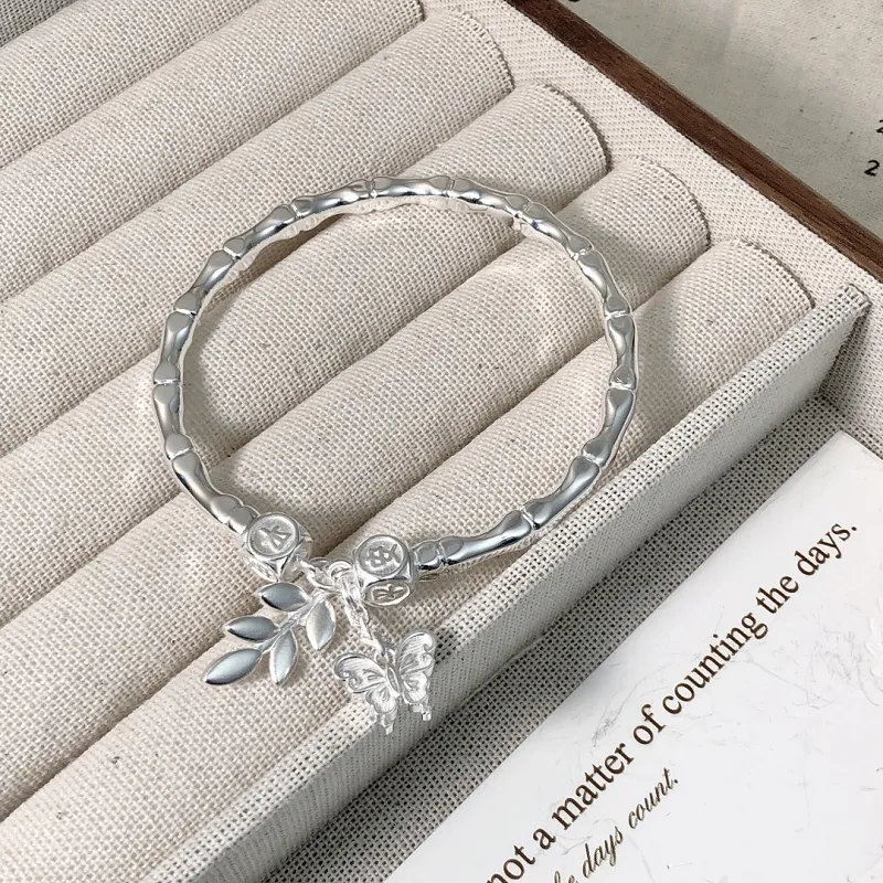 RURA S999 Fine Silver Bangles Women's Silver-2
