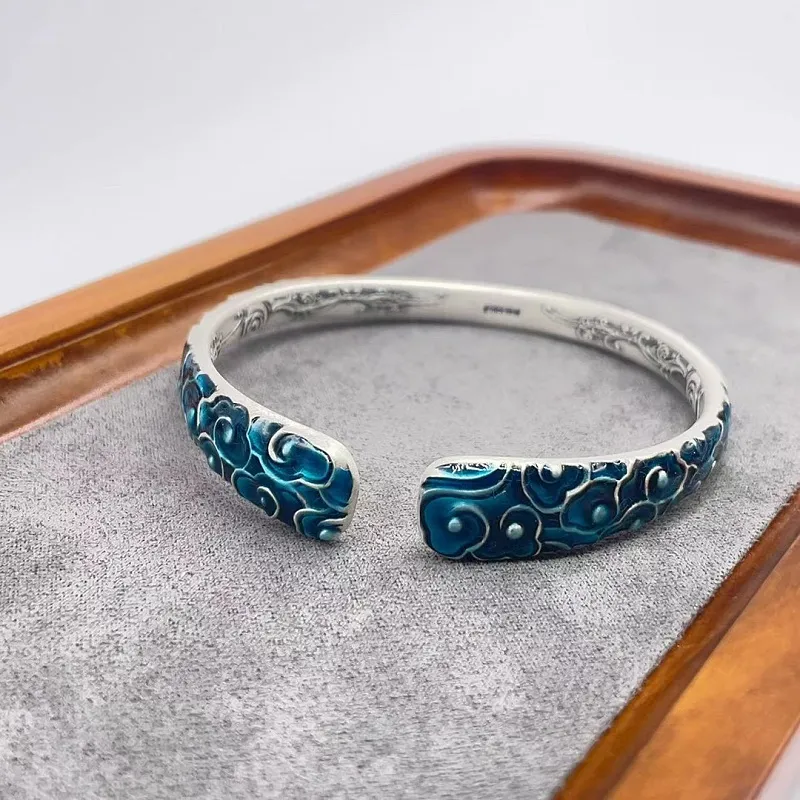RURA S999 Fine Silver Bangles Women's Silver-2