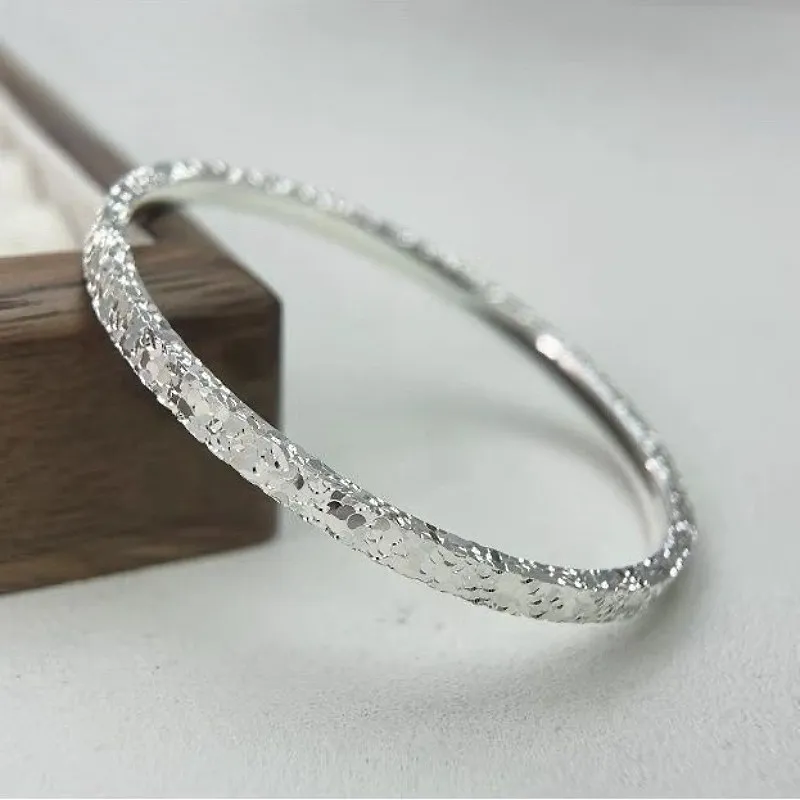 RURA S999 Fine Silver Bangles Women's Silver-6