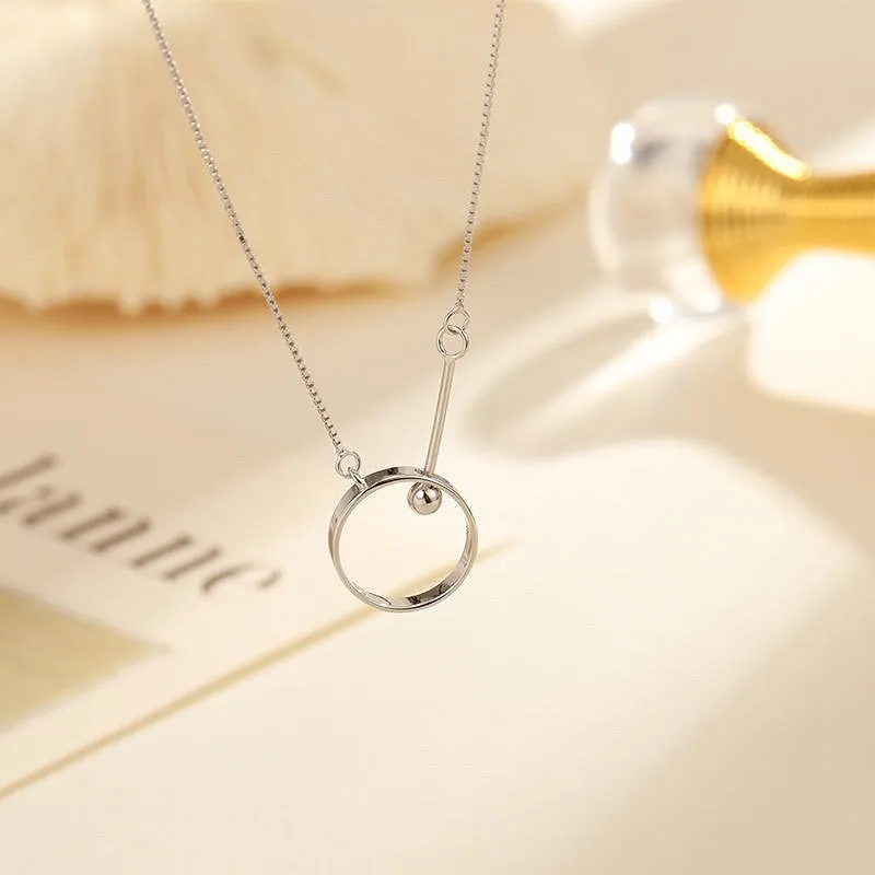 RURA S925 Silver Necklaces Women's Silver-5