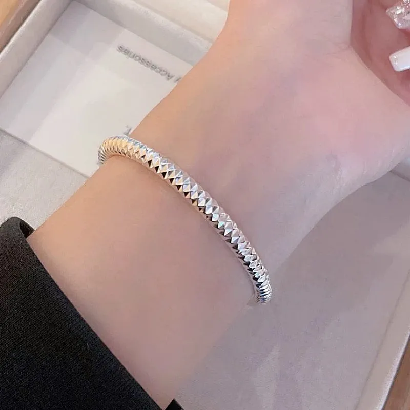 RURA S999 Fine Silver Bangles Women's Silver-2