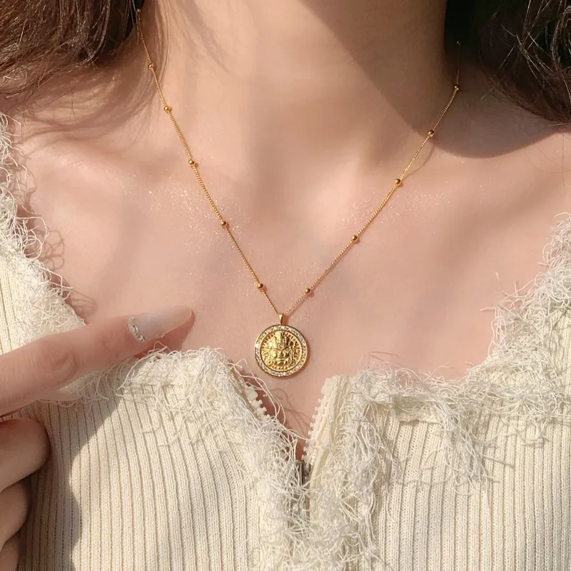 RURA S 990 Silver Necklaces Women's Gold-4