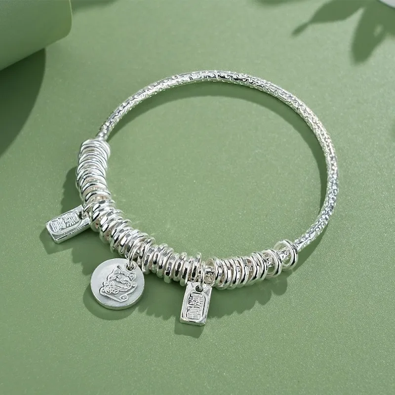 RURA S999 Fine Silver Bangles Women's Silver-1