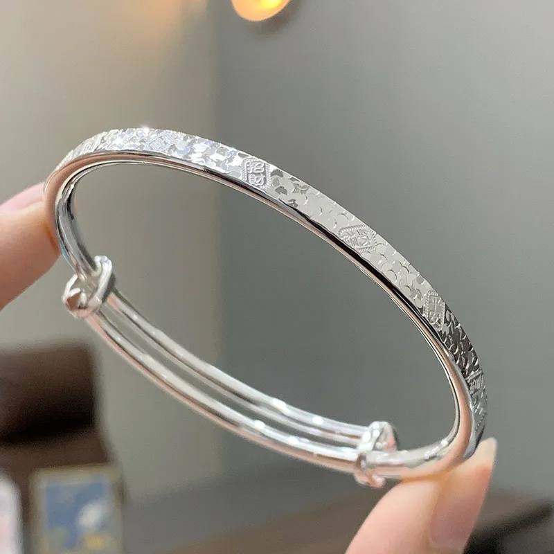 RURA Sterling Silver Bangles Unisex Silver-3