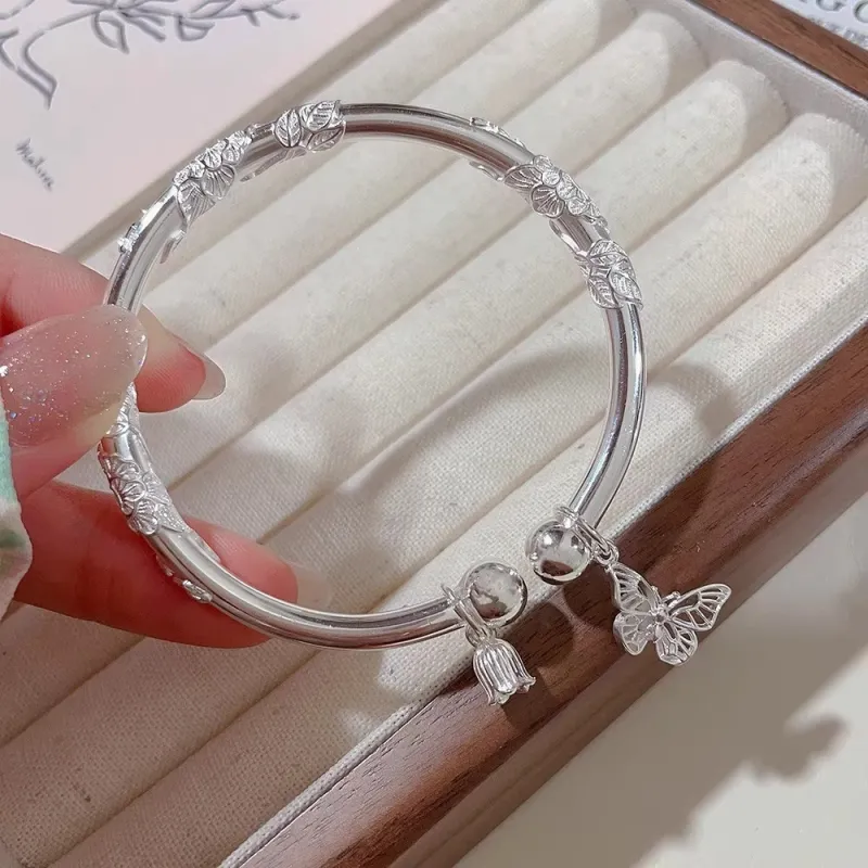 RURA 999 Fine Silver Sterling Silver Bracelets Women's Silver-2