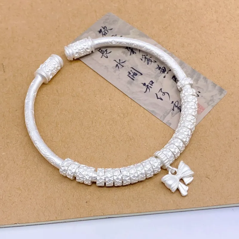 RURA S999 Fine Silver Bangles Women's Silver-2