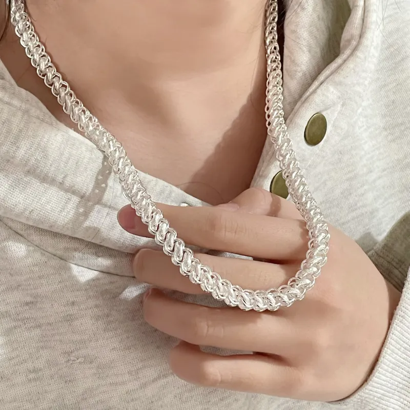 RURA Sterling Silver Necklaces Unisex Silver-4