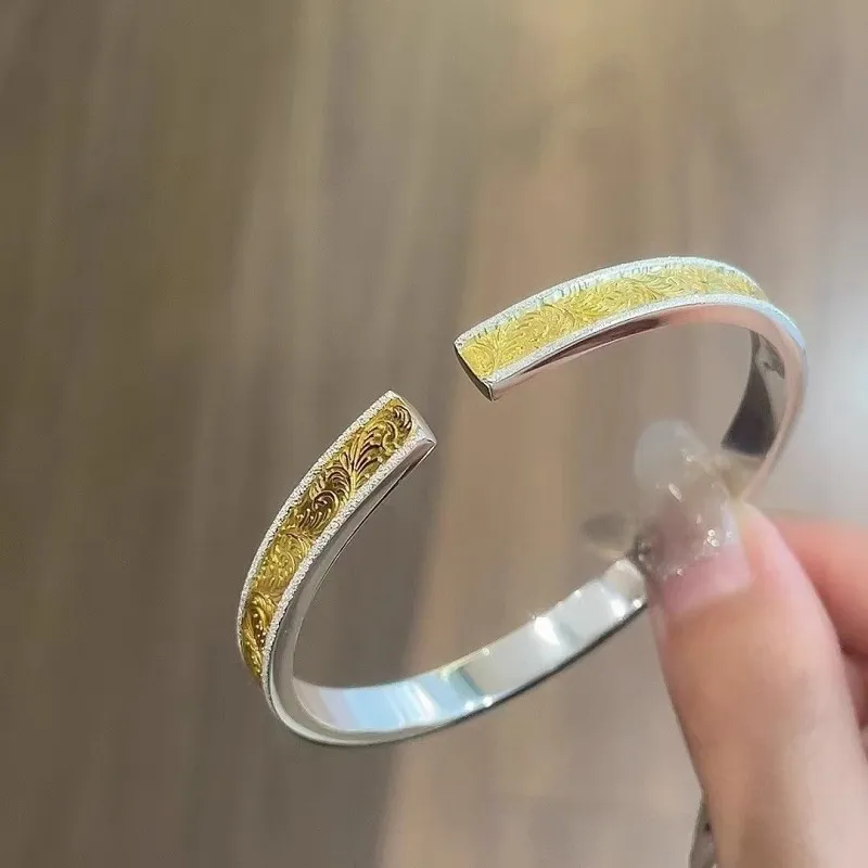 RURA S999 Fine Silver Bangles Women's Silver-3