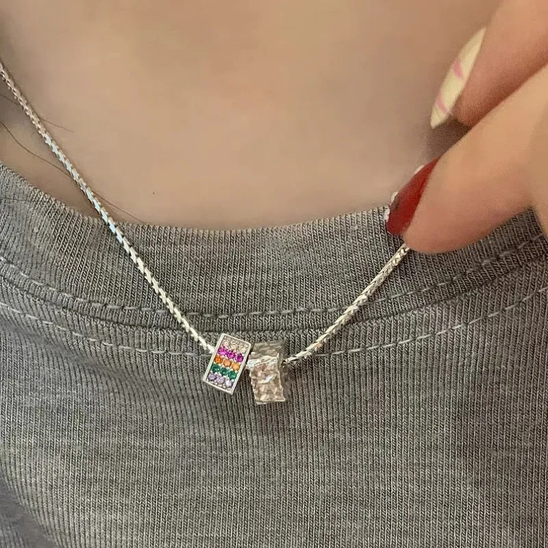 RURA S925 Silver Necklaces Women's Silver-5