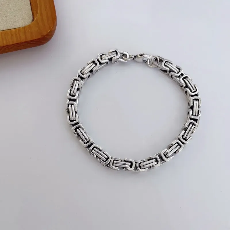 RURA S925 Silver Bracelets Unisex Silver-4
