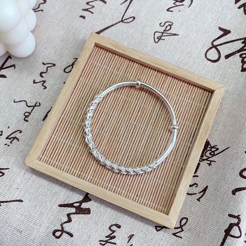 RURA S999 Fine Silver Bangles Women's-4