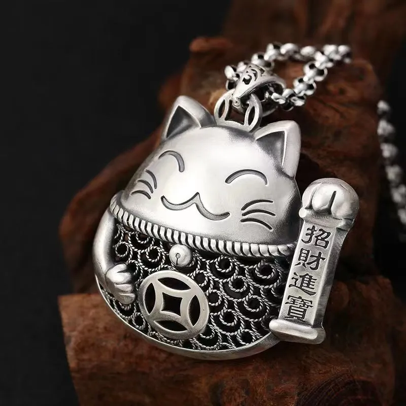 RURA 999 Fine Silver Sterling Silver Necklaces Unisex Silver-1