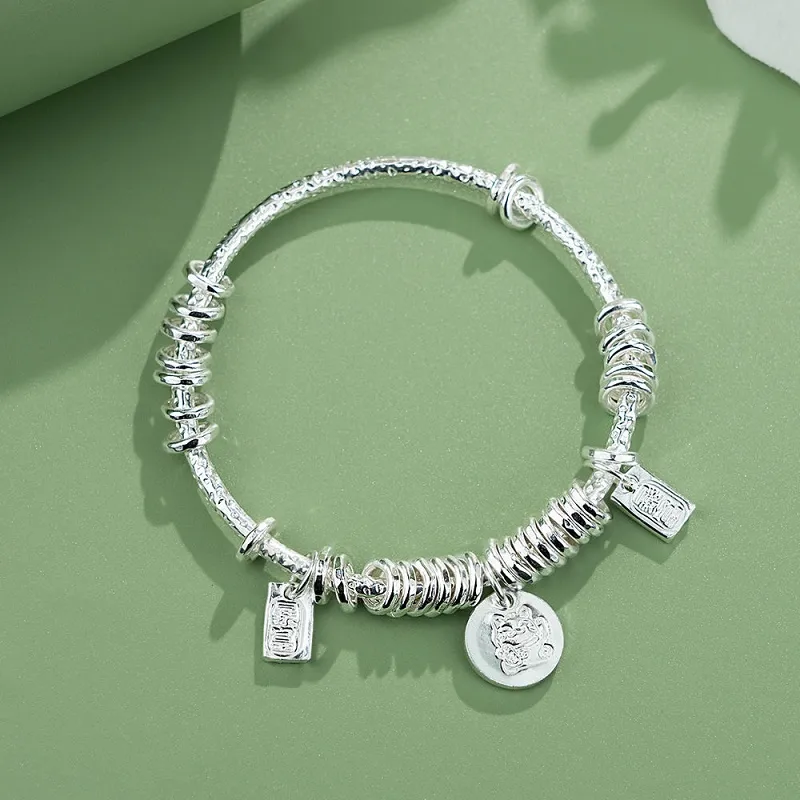 RURA S999 Fine Silver Bangles Women's Silver-3