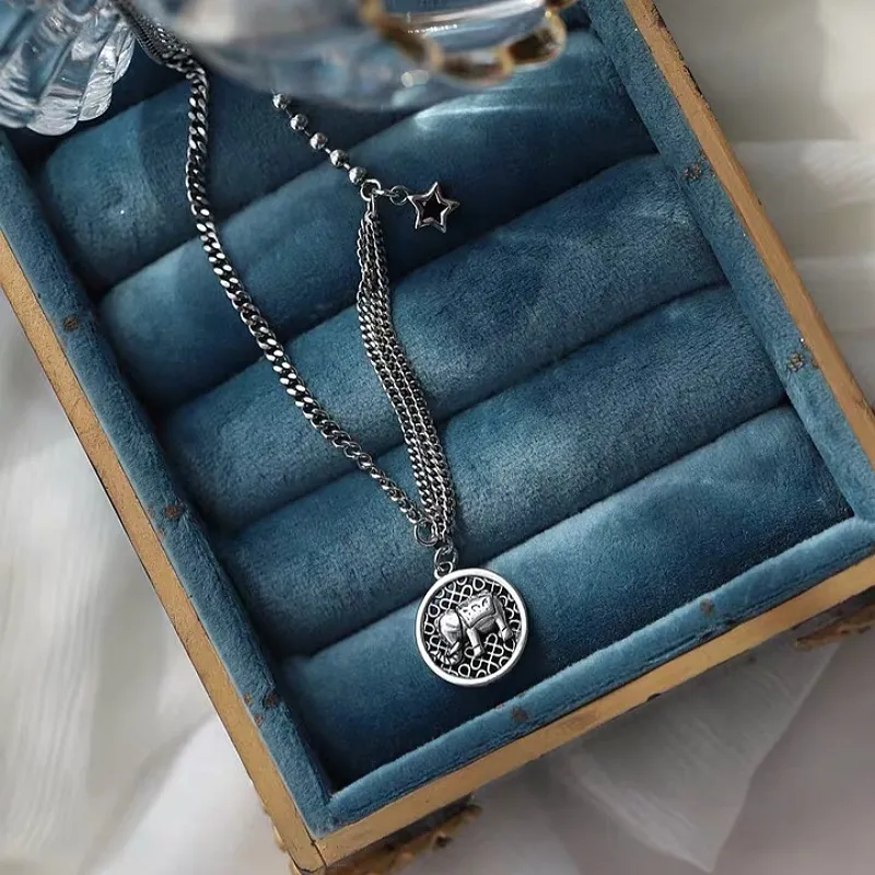 RURA S925 Silver Necklaces Women's Silver-3