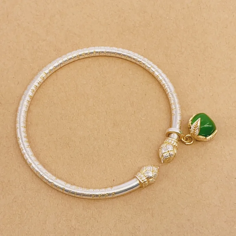 RURA S999 Fine Silver Bangles Women's Silver-1