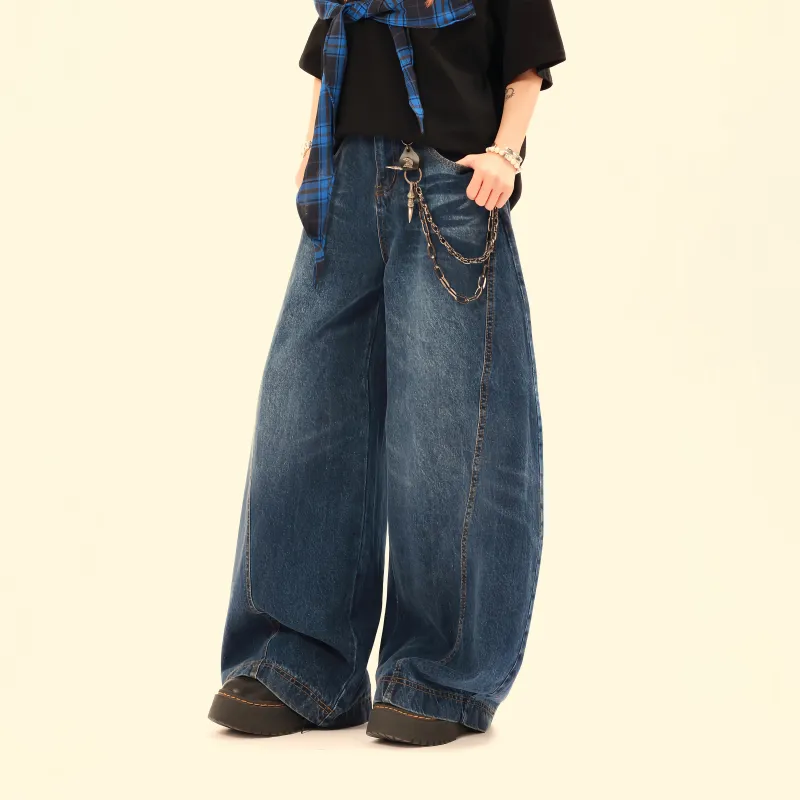 Xmithie Straight Fit Jeans Unisex Blue-3