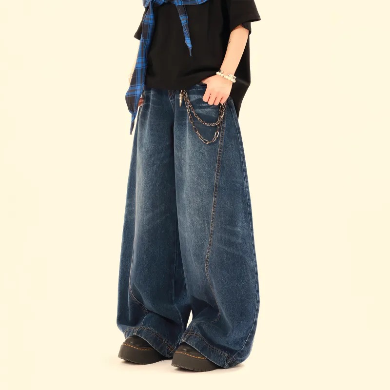 Xmithie Straight Fit Jeans Unisex Blue-5