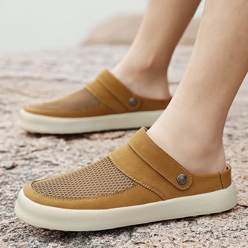 LINGPAO Men's Casual Shoes Men Low Top-2