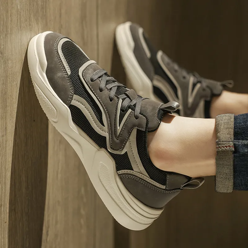 LINGPAO Shock Absorbers With Abrasion Resistant And Slip Resistant Properties Low Top Casual Shoes Men's-9