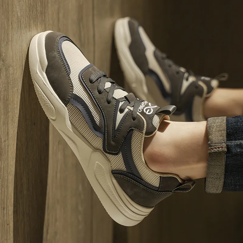LINGPAO Shock Absorbers With Abrasion Resistant And Slip Resistant Properties Low Top Casual Shoes Men's-14