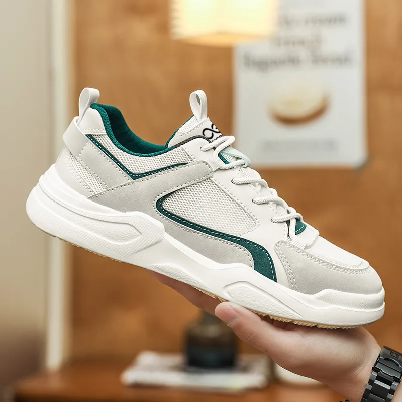 LINGPAO Shock Absorbers With Abrasion Resistant And Slip Resistant Properties Low Top Casual Shoes Men's-2