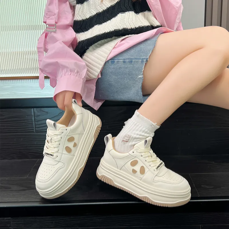 LINGPAO Low-Top Skateboard Shoes Women's-9