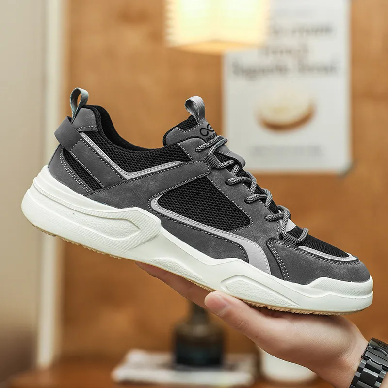 LINGPAO Shock Absorbers With Abrasion Resistant And Slip Resistant Properties Low Top Casual Shoes Men's-7