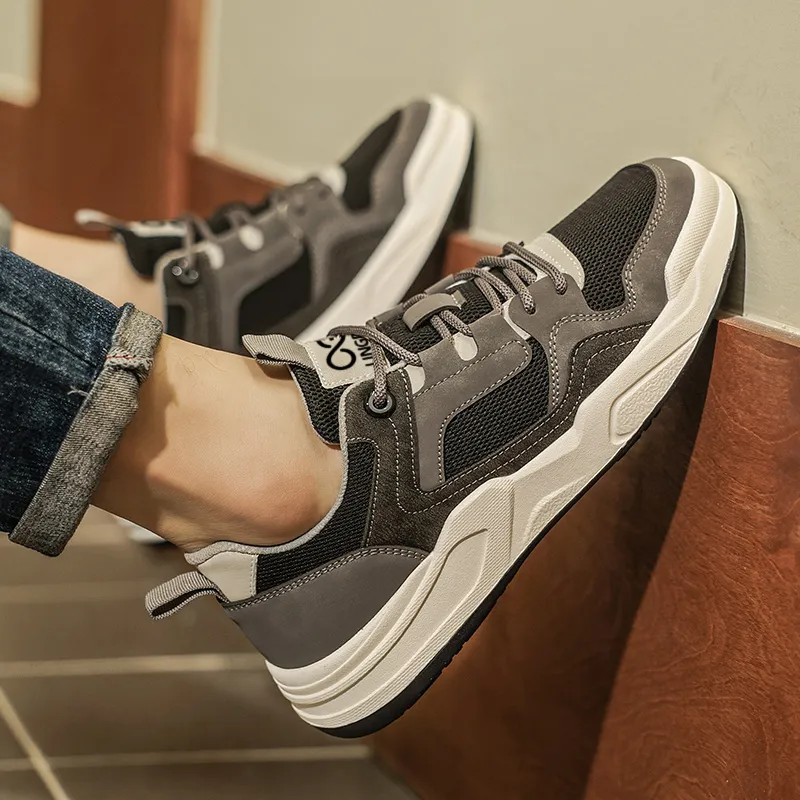 LINGPAO Shock Absorbers With Abrasion Resistant And Slip Resistant Properties Low Top Casual Shoes Men's-7