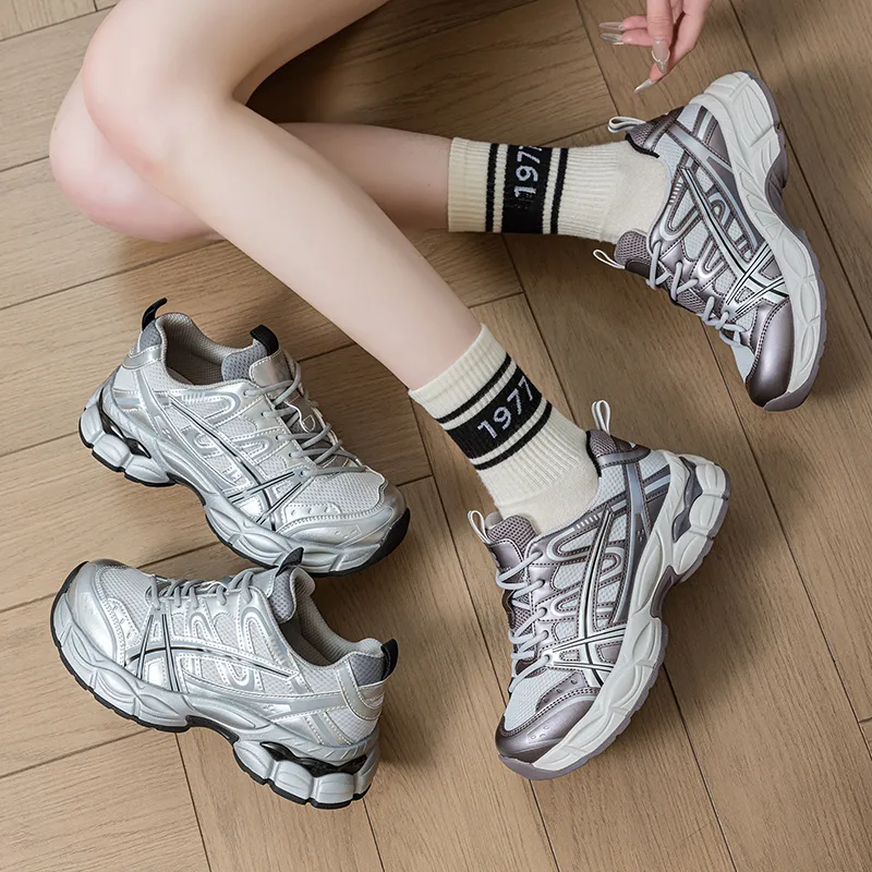 BENZI Chunky Sneakers Women's Low Top-9