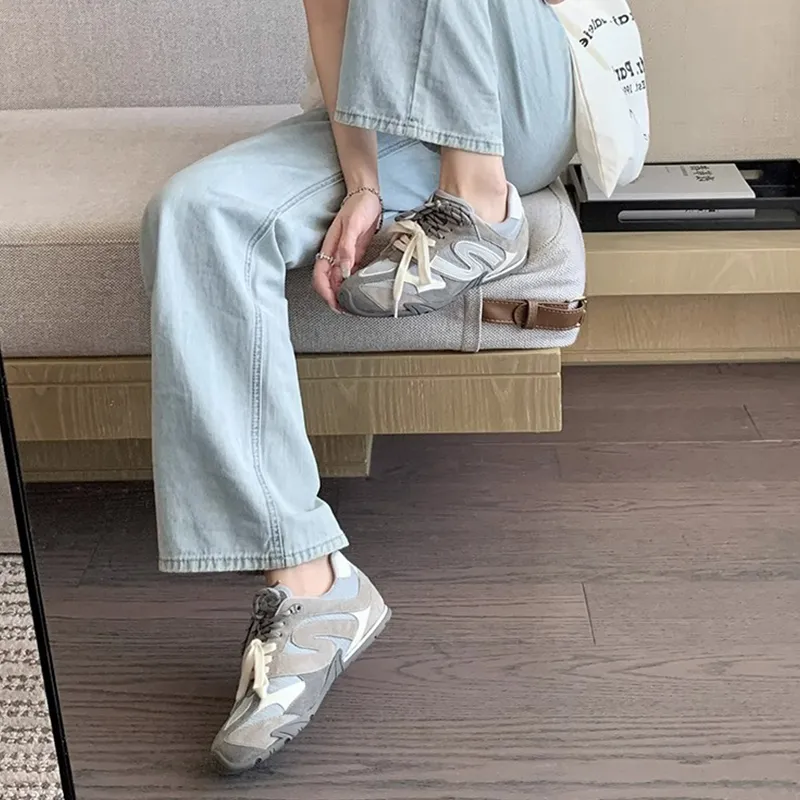 BENZI Anti Slip Wear Resistant Breathable Moisture Wicking Lightweight Height Increasing Low Top Casual Shoes Women's-1