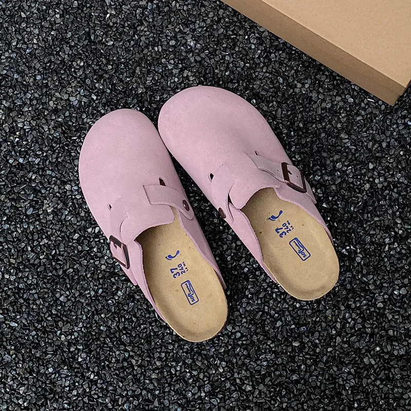 BENZI Stitching Quiet Abrasion Resistant Slip Resistant Wrap toe Slippers Unisex-5