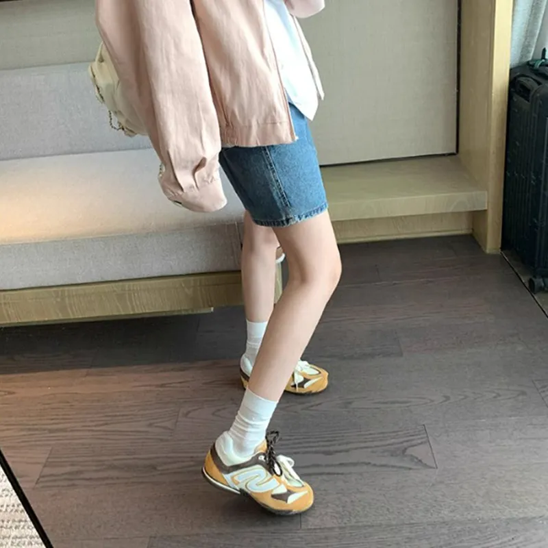 BENZI Anti Slip Wear Resistant Breathable Moisture Wicking Lightweight Height Increasing Low Top Casual Shoes Women's-6