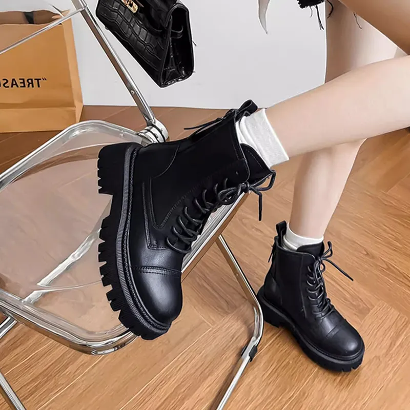 BENZI Short Martin Boot Women's Black-1
