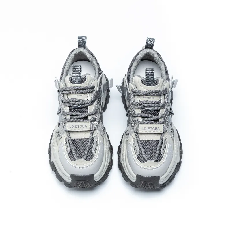 BENZI Anti-Slip Wear-Resistant Breathable Moisture-Wicking Lightweight Height Increasing Low-Top Casual Shoes Women's-8