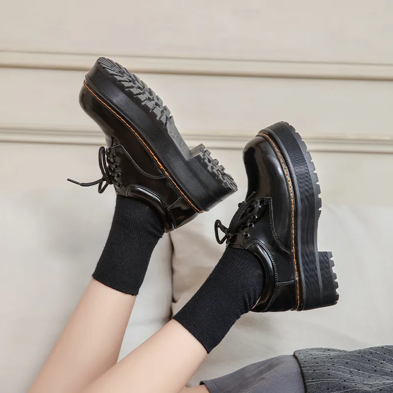 BENZI Casual Single Shoes Women's Black-4
