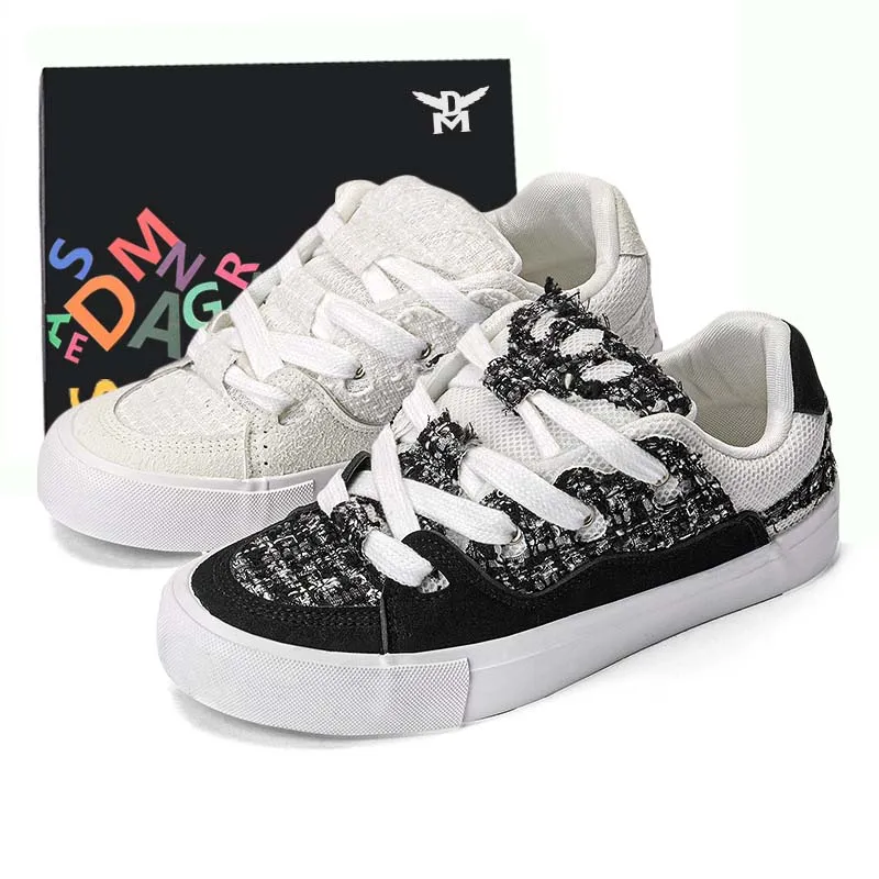 DM Low Top Canvas Shoes Unisex Mismatched-1