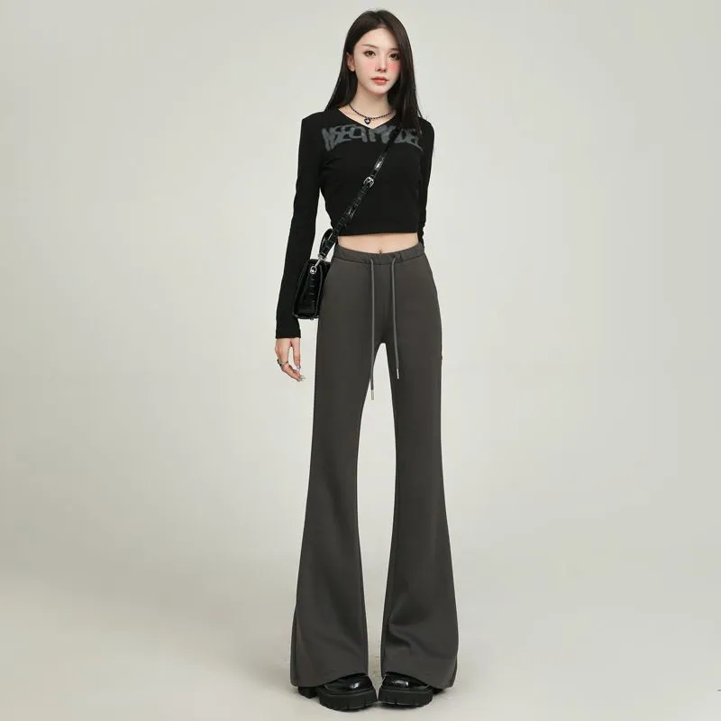 Honey Casual Pants Women's Dark Gray-1