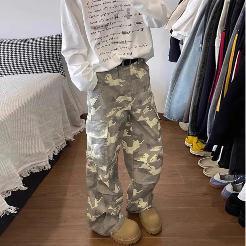 Honey Cargo Pants Unisex Camouflage-6