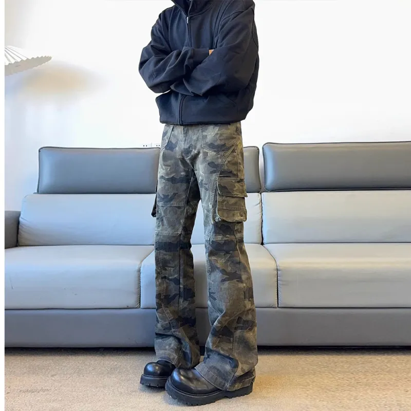 Honey Cargo Pants Unisex Camouflage-0