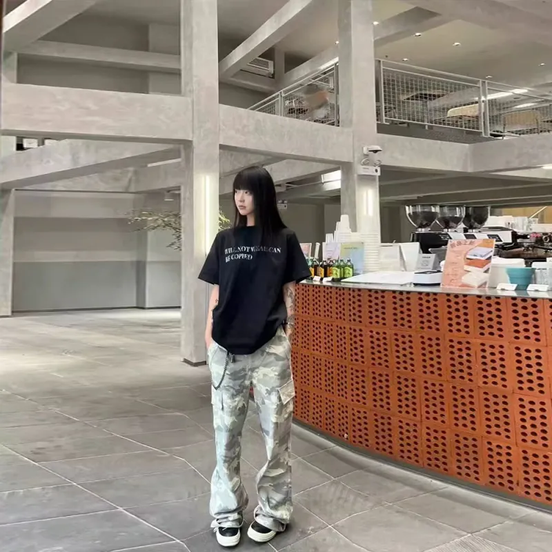 Honey Cargo Pants Unisex Camouflage-4