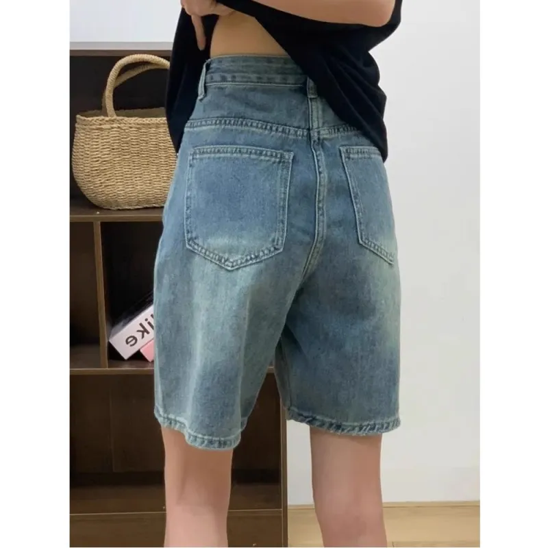 Honey Denim Shorts Women's Vintage Blue-1