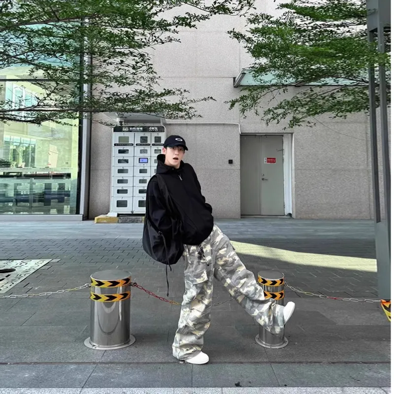 Honey Cargo Pants Unisex Camouflage-3