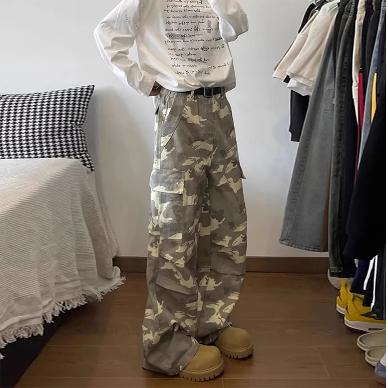 Honey Cargo Pants Unisex Camouflage-3