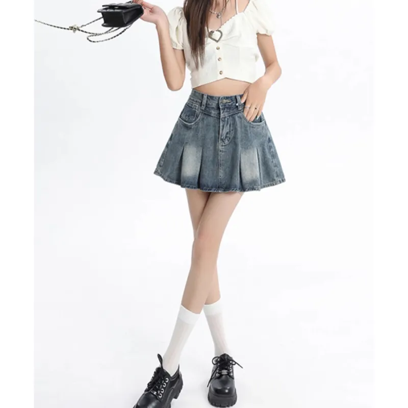 Honey Denim Short Skirts Women's-3