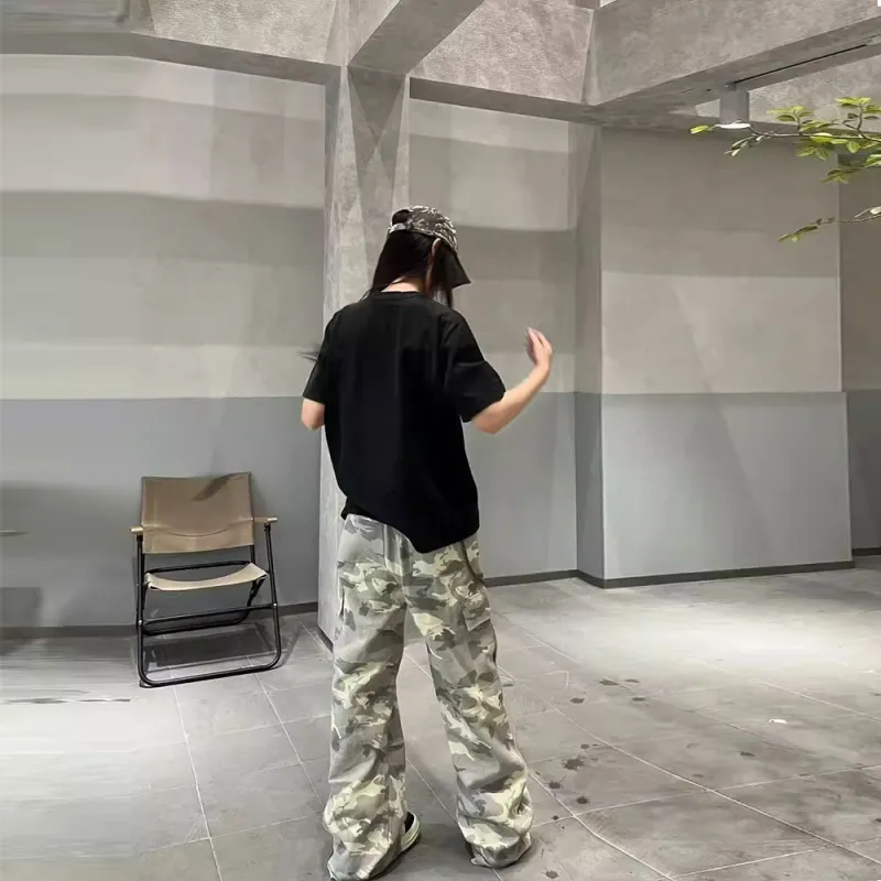 Honey Cargo Pants Unisex Camouflage-5